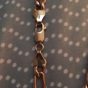 Italian Gold Men’s Figaro link chain necklace